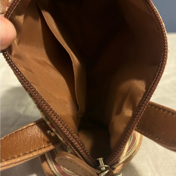 Mini Longaberger purse.  Striped. - Picture 5 of 7